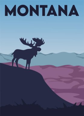 montana state with beautiful view