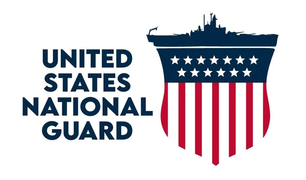 États Unis Garde Nationale Anniversaire — Image vectorielle