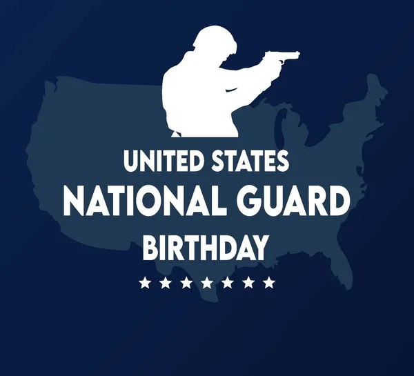 Estados Unidos Aniversário Guarda Nacional — Vetor de Stock