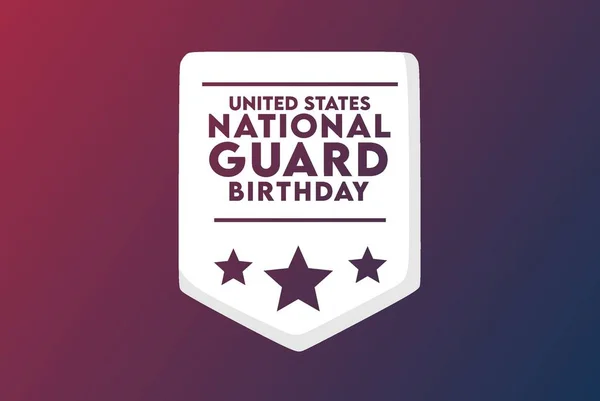 Estados Unidos Aniversário Guarda Nacional — Vetor de Stock