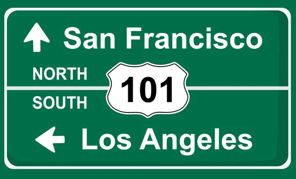Знак Сан Франциско Лос Анджелеса — стоковый вектор