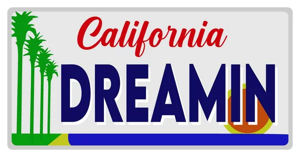 Kalifornien Für Träumer — Stockvektor