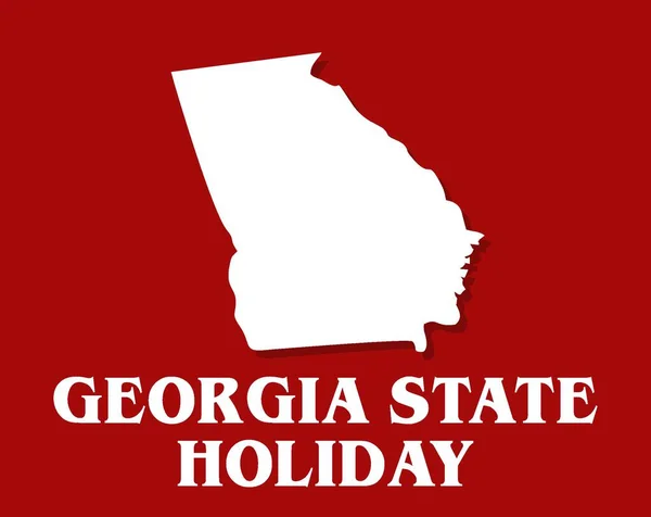 Georgia Státní Svátek Červeným Pozadím — Stockový vektor