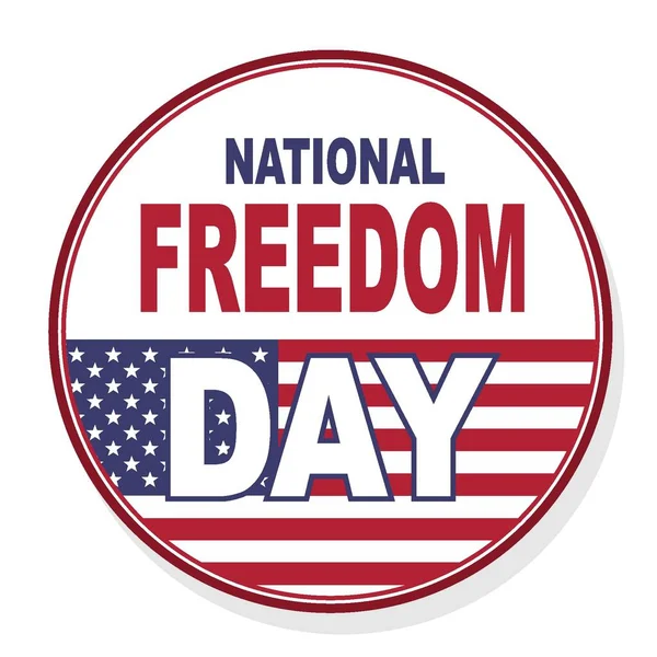 Beyaz arkaplanlı ulusal özgürlük günü