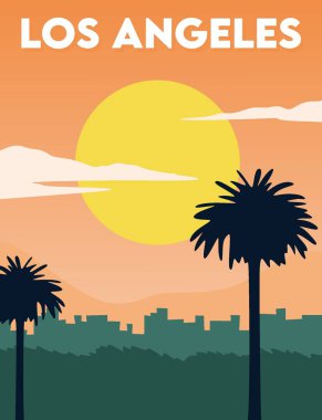 Güzel manzaralı Los Angeles California