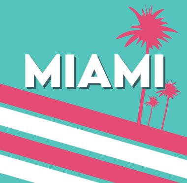 Güzel manzaralı Miami şehri