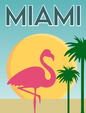 Güzel manzaralı Miami şehri