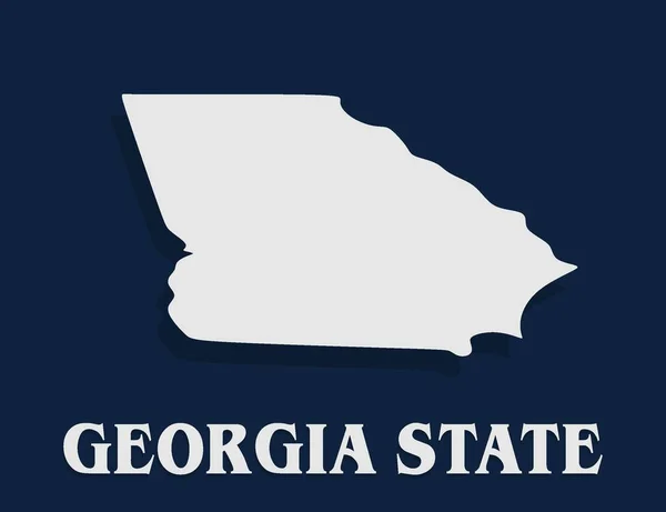 Georgia State Day Blue Background — Stock Vector