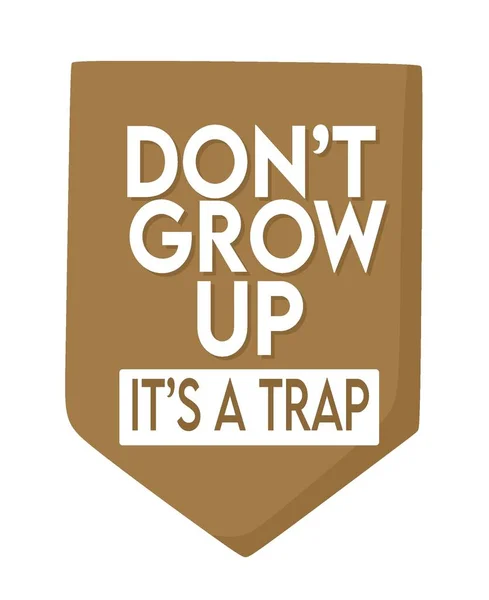 Dont Grow Its Trap — стоковый вектор