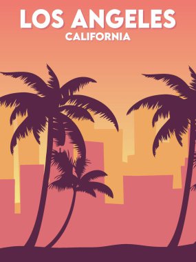Güzel manzaralı Los Angeles California
