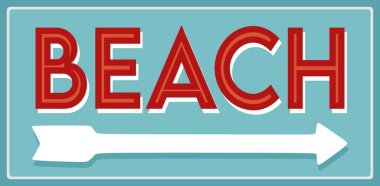 plaj tabelası mavi arkaplan