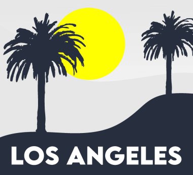 Güzel manzaralı Los Angeles California
