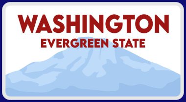 Güzel manzaralı Washington Evergreen Eyaleti