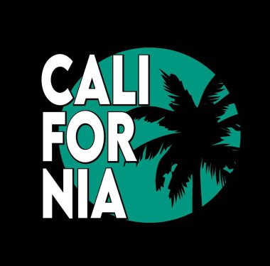 Siyah arkaplan ile Kaliforniya Eyaleti