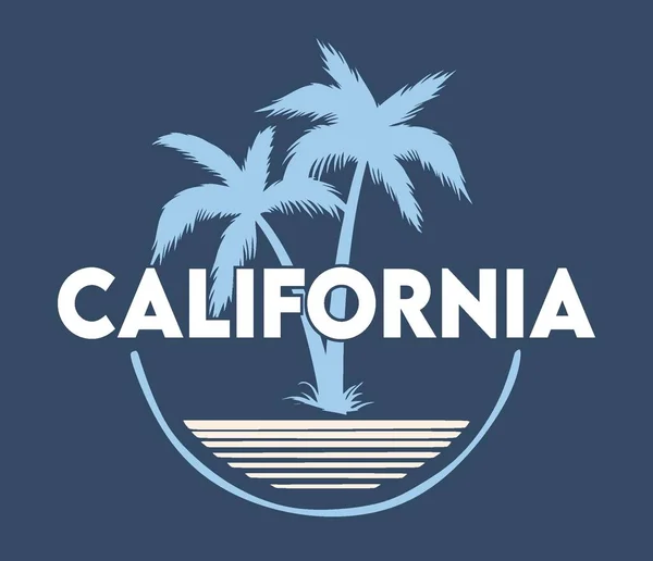 stock vector california state with blue background