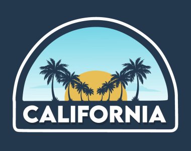 Kaliforniya Eyaleti mavi arkaplanlı