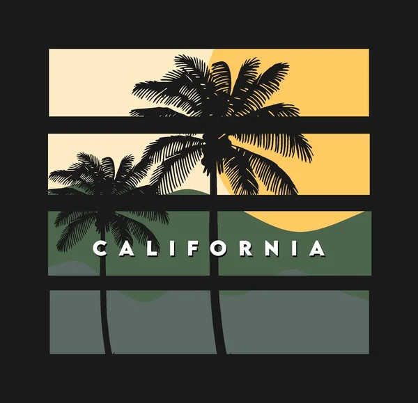 Californie État Avec Fond Noir — Image vectorielle
