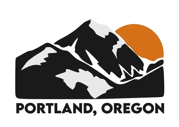 Portland Oregon Beautiful View — Vector de stock