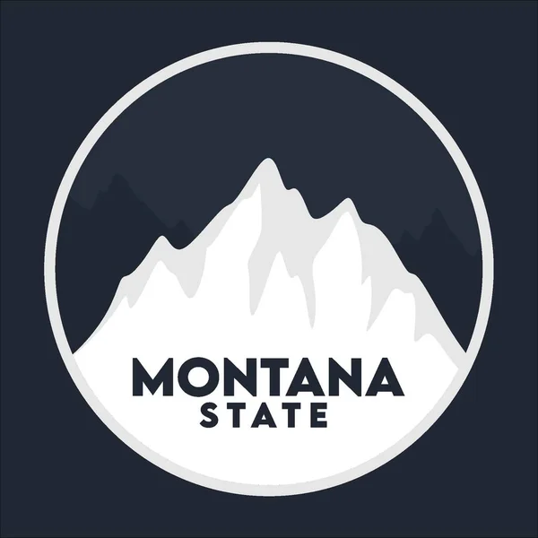 Montana State Beautiful View — стоковый вектор