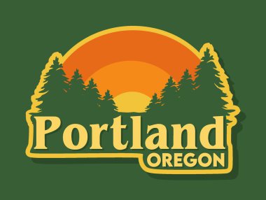 portland oregon with beautiful view