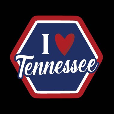 Siyah arkaplanlı tennessee durumu