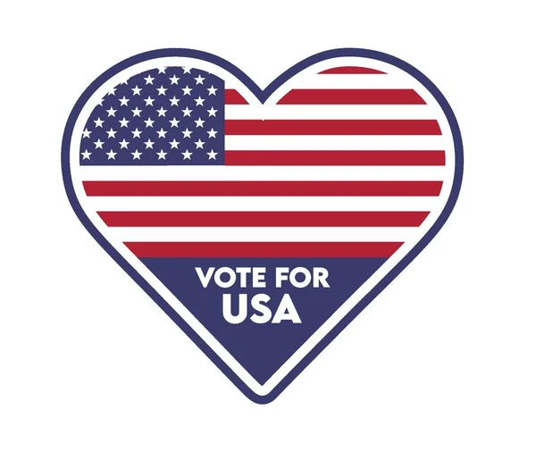 Vote Pour Les États Unis Amérique 2024 Élection — Image vectorielle