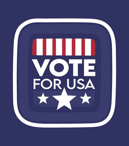 Votare Gli Stati Uniti America 2024 Elezioni — Vettoriale Stock