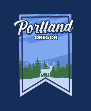 portland oregon with beautiful view