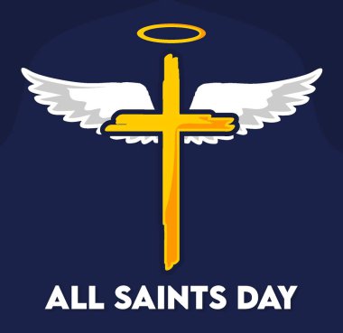 Azizler Günü Vektör İllüstrasyonu