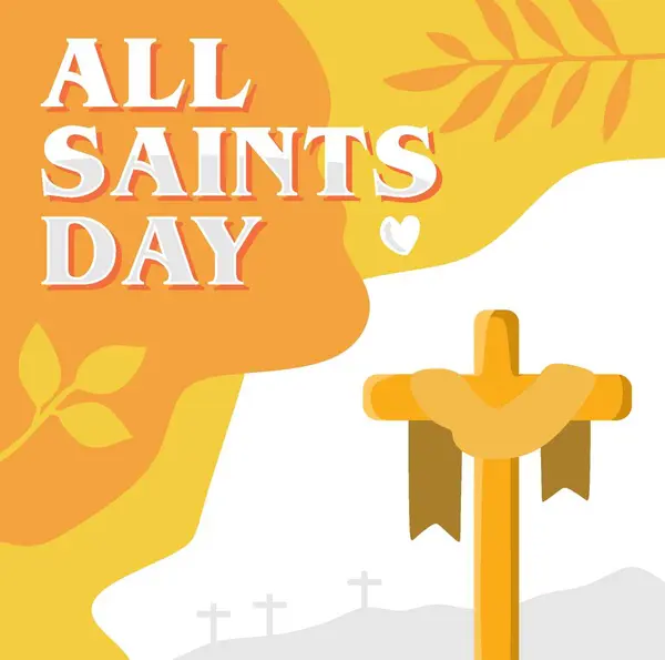 Azizler Günü Vektör İllüstrasyonu