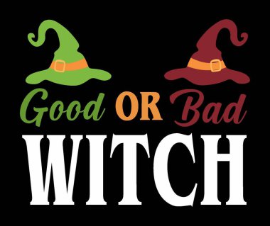 Halloween Good or Bad Witch clipart