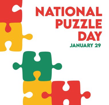 Mutlu ulusal yapboz günleri 29 Ocak