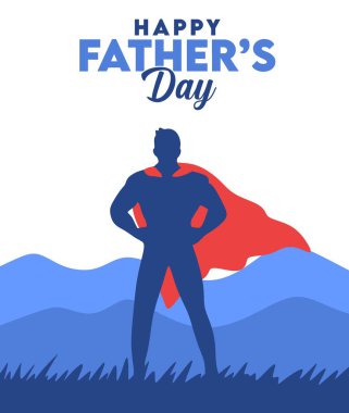 Süper kahraman baba ve oğlu babalar gününü kutluyorlar.