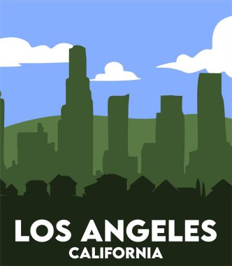 Güzel manzaralı Los Angeles California