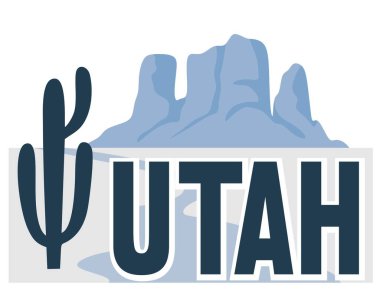 Güzel manzaralı Utah Eyaleti