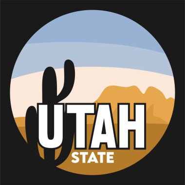 Güzel manzaralı Utah Eyaleti