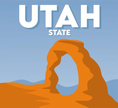 Güzel manzaralı Utah Eyaleti