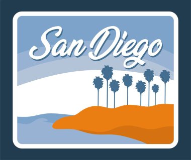 San Diego California Güzel sahil manzaralı