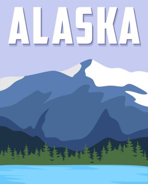 alaska state with beautiful view