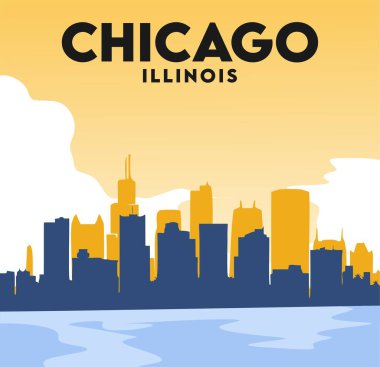 Güzel manzaralı Chicago Illinois