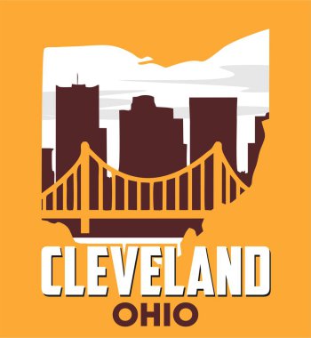 Güzel manzaralı Cleveland Ohio