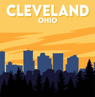Güzel manzaralı Cleveland Ohio