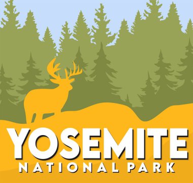 Yosemite Milli Parkı güzel manzaralı