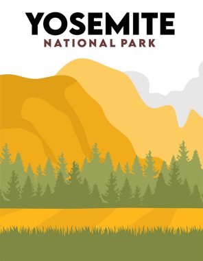 Yosemite Milli Parkı güzel manzaralı