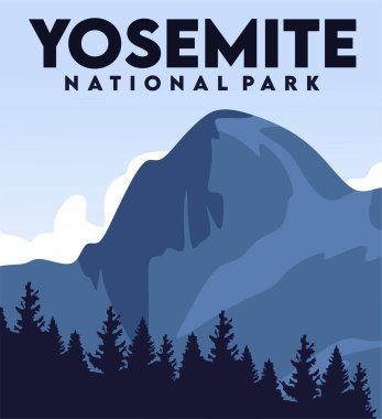 Yosemite Milli Parkı güzel manzaralı