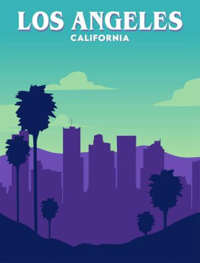 Güzel manzaralı Los Angeles California