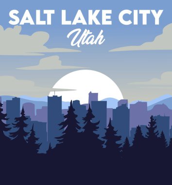 Güzel manzaralı Salt Lake City Utah