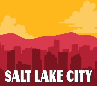Güzel manzaralı Salt Lake City Utah
