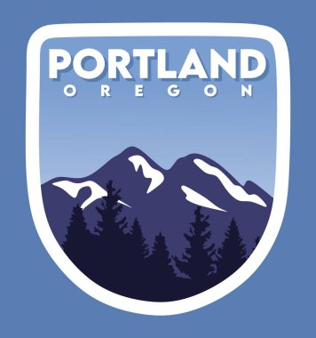 Güzel manzaralı Portland Oregon.