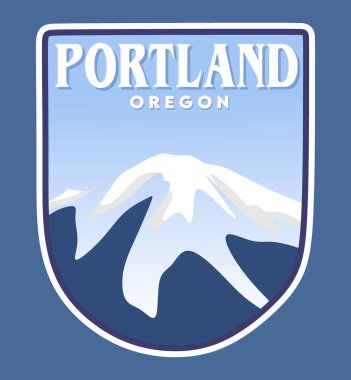 Güzel manzaralı Portland Oregon.